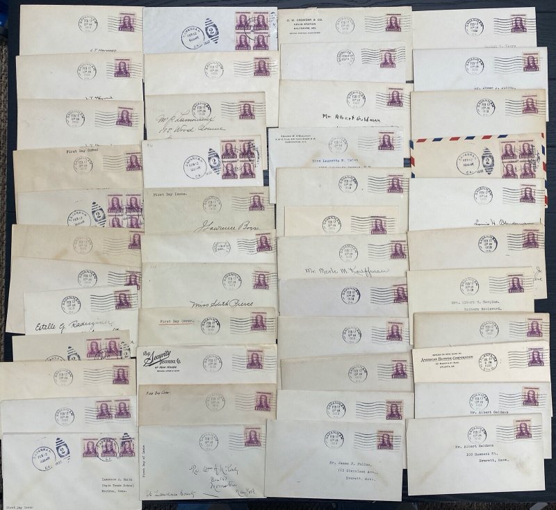#726 General James Oglethorpe Georgia First Day & Event covers lot of 400
