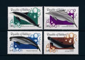 [49858] Maldives 1983 Marine life Whales Dolphins MNH