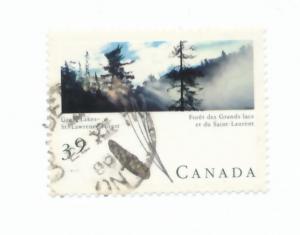Canada 1990 Scott 1284 used - 39c, Great Lakes Forests 