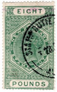(I.B) New Zealand Revenue : Stamp Duty £8 (1882)