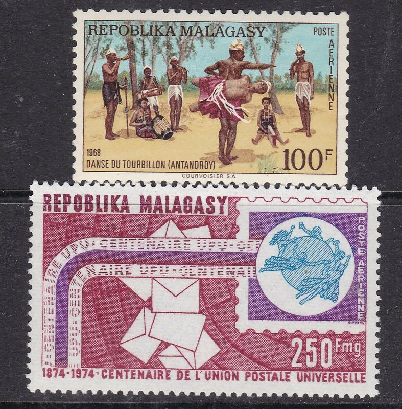 MADAGASCAR  ( Malagasy Rep) ^^^^sc#  C86+C129 MNH AIRPOSTS $$ @ lar 1142mala