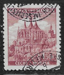 Czechoslovakia - Bohemia and Moravia #53 1.50k St Barbara's Church, Kutna Hora