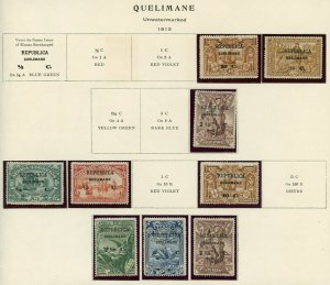 MISCELLANEOUS PORTUGESE COLONIES LOT OF MINT HINGED & USED STAMPS ON PAGES 