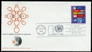 UNITED NATIONS UNITAR SET SINGLES IMPRINT BLOCKS GENEVA CACHET FIRST DAY COVERS 