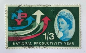 Great Britain 1962 Scott 384 used -  1sh3p,  National Productivity Year