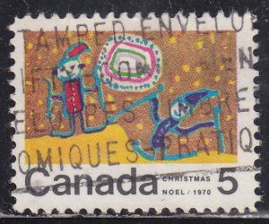 Canada 522 Children Skiing 5¢ 1970