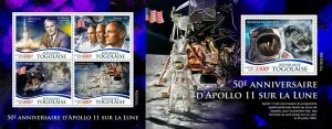 Z08 TG190239ab TOGO 2019 Apollo 11 Moon Landing MNH ** Postfrisch