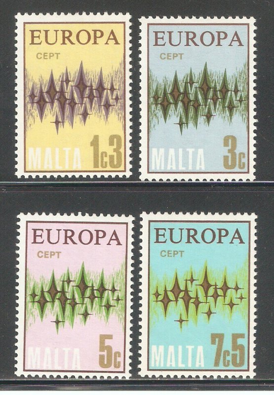 Malta 1972, Europa CEPT Issue, Scott # 450-453,VF MNH**