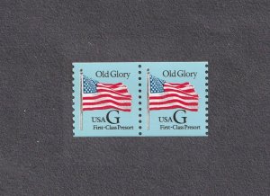 Pair 25c ND Old Glory WA US 2888 MNH F-VF