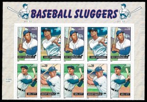 PCBstamps   US #4080/4083 PB $3.90(10x39c)Baseball Sluggers, (11111), MNH, (1)