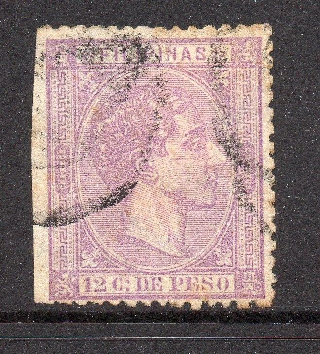 Philippines 1870s Classic Alfonso Used Value 12c. 182363