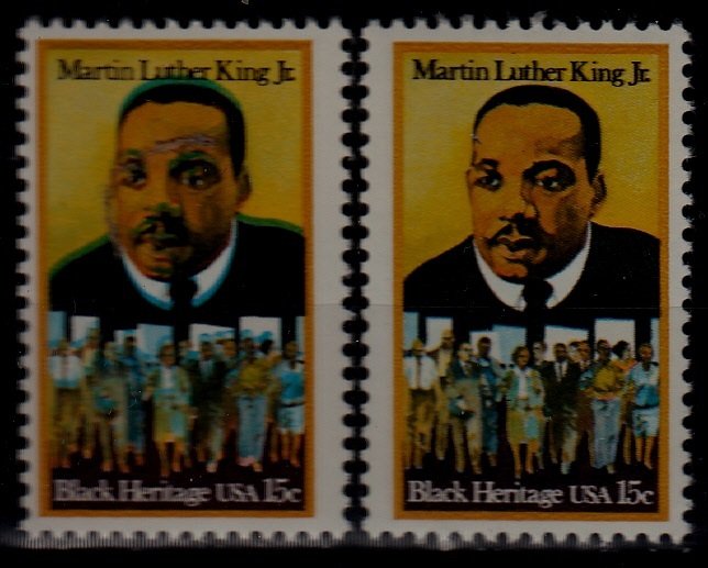 USA 1771 MNH Luther King color shift
