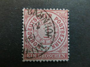 A4P15F82 German States North German Confederation 1869 1gr used-