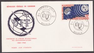 CAMEROON / CAMEROUN - 1965 CENTENARY OF INT'L TELECOMMUNICATION UNION IT...