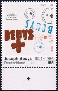 Germany 2021,Sc.#3220 MNH Joseph Beuys(1921-1986), Artist, Birth Centenary