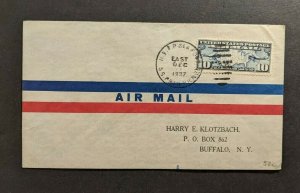 1927 SS President Pierce USTP Sea Post Airmail Cover to Buffalo New York