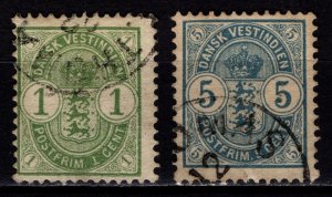 Danish West Indies 1900-03 Christian IX definitives, Part Set [Used]