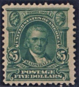 US 313 Bureau and Regular Issues F - VF Hinged - Horizontal Crease cv $2,000