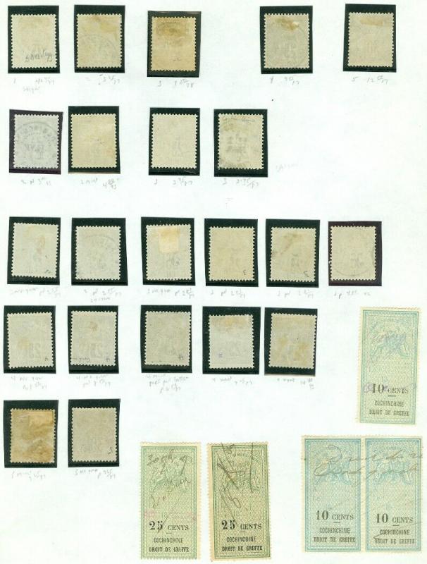 EDW1949SELL : COCHIN CHINA Very nice Mint & Used collection with many varieties.