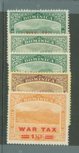 Dominica #MR1-MR5 Unused Single (Complete Set)