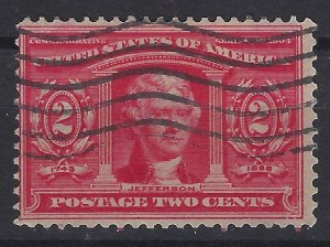 United States # 324 Thomas Jefferson Used