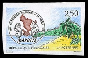 France, 1950-Present #2271 (YT 2735) Cat€15, 1991 Voluntary Attachment of M...