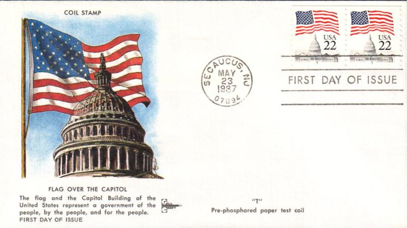 #2115c Flag over Capitol Gillcraft FDC