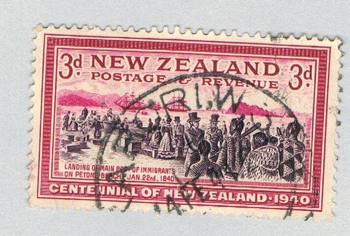 New Zealand 234 Used Settlers Landing 1940 (BP70418)