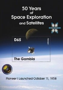 Gambia 2008 - Space Exploration - Souvenir stamp sheet - Scott #3152 - MNH