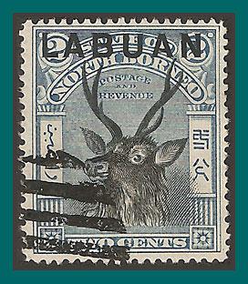 Labuan 1897 Sambar Stag, p15, cancelled  73,SG90c