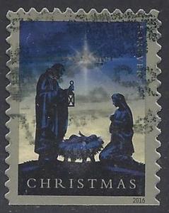 #5144 (47c Forever) Christmas Nativity Booklet Single 2016 Used