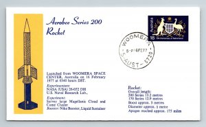 Feb 16 1977 Australia - Aerobee Series 200 Rocket Launch - Yellow Cachet - F3210