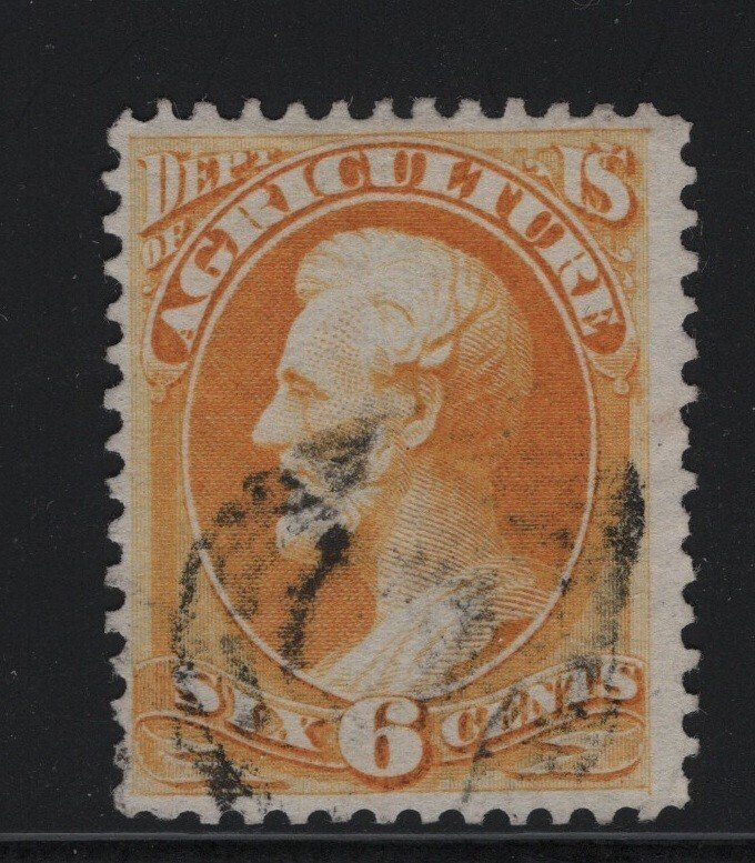 O4 F-VF used neat cancel with nice color cv $ 60 ! see pic !