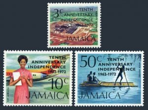 Jamaica 360-362, MNH. Michel 355-357. INDEPENDENCE 1962-1972. Bauxite,