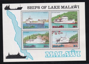 Malawi # 469a, Ships of Lake Malawi, Souvenir Sheet, NH, 1/2 Cat.