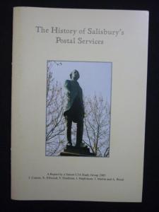 THE HISTORY OF SALISBURY'S POSTAL SERVICES by J COSENS ETC