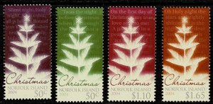 Norfolk Island #827-30 MNH cpl Christmas 2004