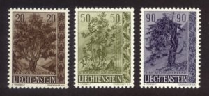 Liechtenstein Sc# 326-8 MNH Trees 1958