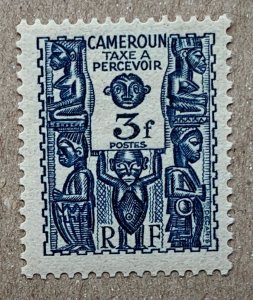 Cameroun 1939 3fr postage due, unused. Scott J23, CV $2.25