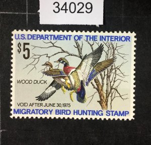 MOMEN: US STAMPS #RW41 MINT OG NH LOT #34029