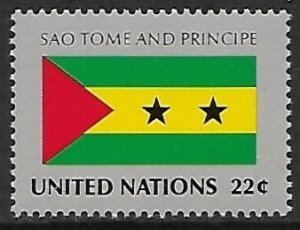 United Nations - N.Y. # 455 - Flag of Sao Tome & Principe - MNH.....{AL54}