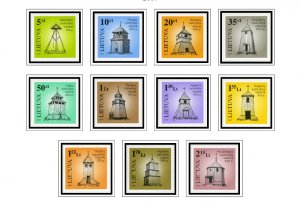 COLOR PRINTED LITHUANIA 1990-2019 STAMP ALBUM PAGES (103 illustrated pages)