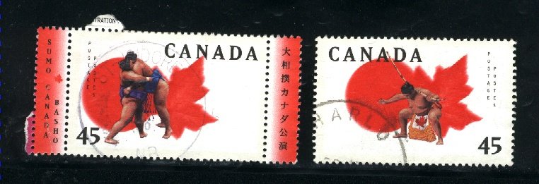 Canada #1723-24    -2   used VF  1998 PD