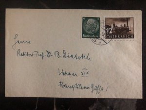 1938 Vienna Austria Mixed Frank Cover Locally Used