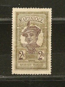 Martinique SC#63 Woman Mint No Gum