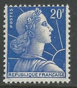 France # 755  Marianne - 20fr. 1957(1)  Mint NH