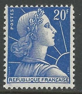 France # 755  Marianne - 20fr. 1957(1)  Mint NH