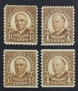 MOMEN: US STAMPS #684-687 MINT OG H LOT #53354