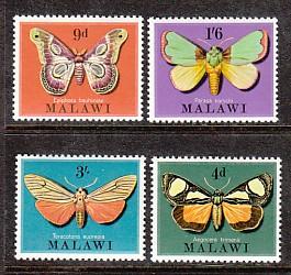 Malawi Butterflies 138-141 MNH VF