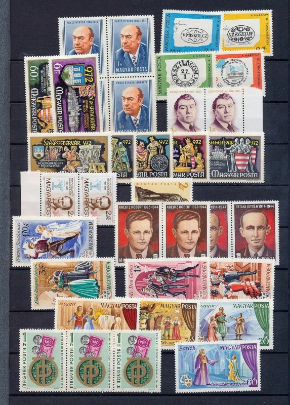 HUNGARY 1970s MNH (Appx 90 Stamps) (Mr 899